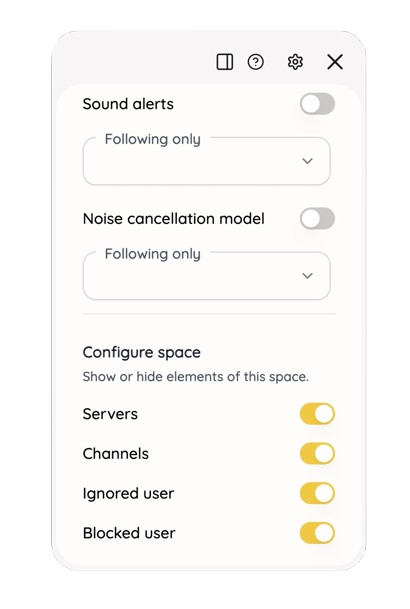 Configure Space